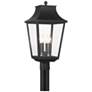3_Altimeter 22 3/4" High Sand Coal 4-Light Outdoor Post Light
