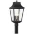 Altimeter 22 3/4" High Sand Coal 4-Light Outdoor Post Light