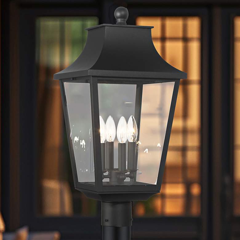 Image 2 Altimeter 22 3/4" High Sand Coal 4-Light Outdoor Post Light