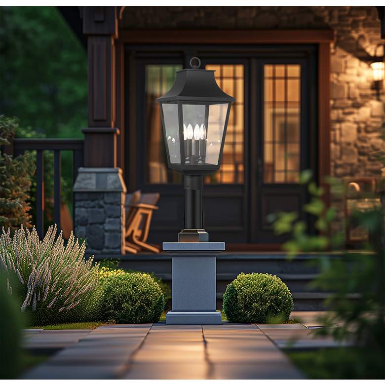 Image 7 Altimeter 22 3/4" High Sand Coal 4-Light Outdoor Post Light more views