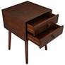 Alto 15 3/4" Wide Espresso Wood 2-Drawer Side Table