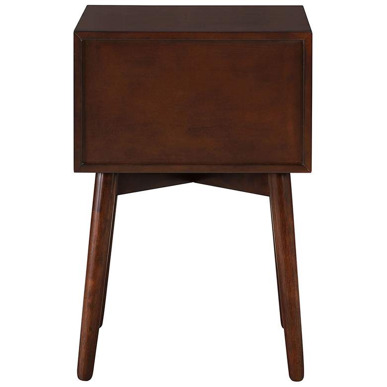 Image 7 Alto 15 3/4" Wide Espresso Wood 2-Drawer Side Table more views