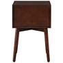 Alto 15 3/4" Wide Espresso Wood 2-Drawer Side Table