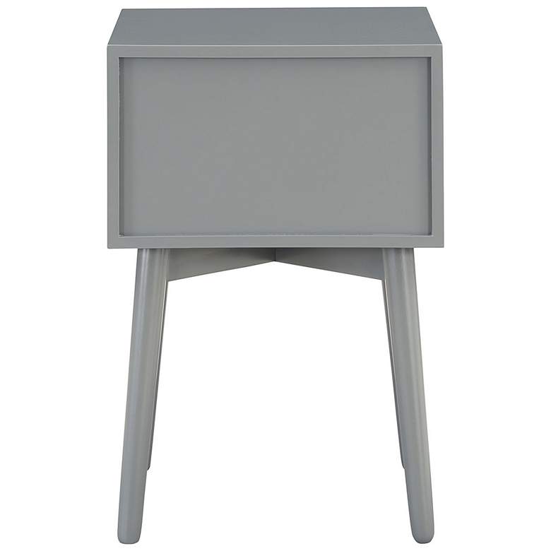 Image 6 Alto 15 3/4" Wide Gray Wood 2-Drawer Side Table more views