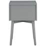 6_Alto 15 3/4" Wide Gray Wood 2-Drawer Side Table more views