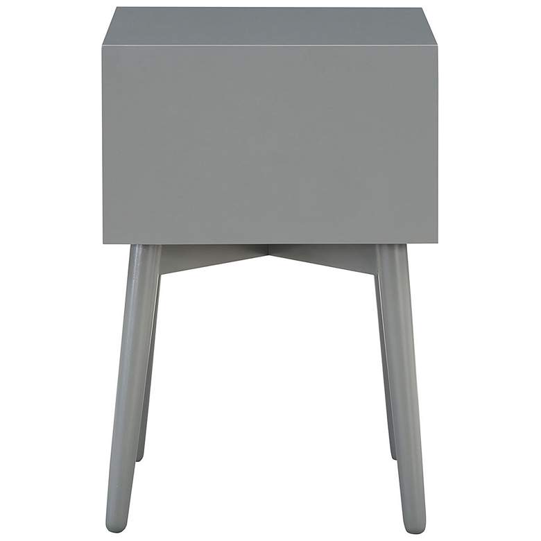 Image 7 Alto 15 3/4" Wide Gray Wood 2-Drawer Side Table more views