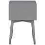 7_Alto 15 3/4" Wide Gray Wood 2-Drawer Side Table more views