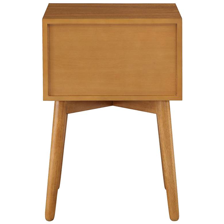 Image 7 Alto 15 3/4" Wide Light Oak Wood 2-Drawer Side Table more views