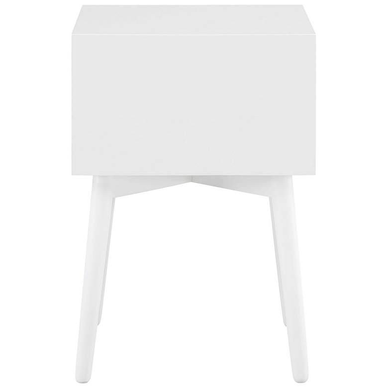 Image 7 Alto 15 3/4" Wide White Wood 2-Drawer Side Table more views