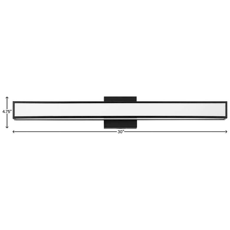 Image 5 Alto 30" Wide Black Bath Light by Hinkley Lighting more views