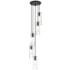 Alton 12" Wide Matte Black Multi-Light Pendant