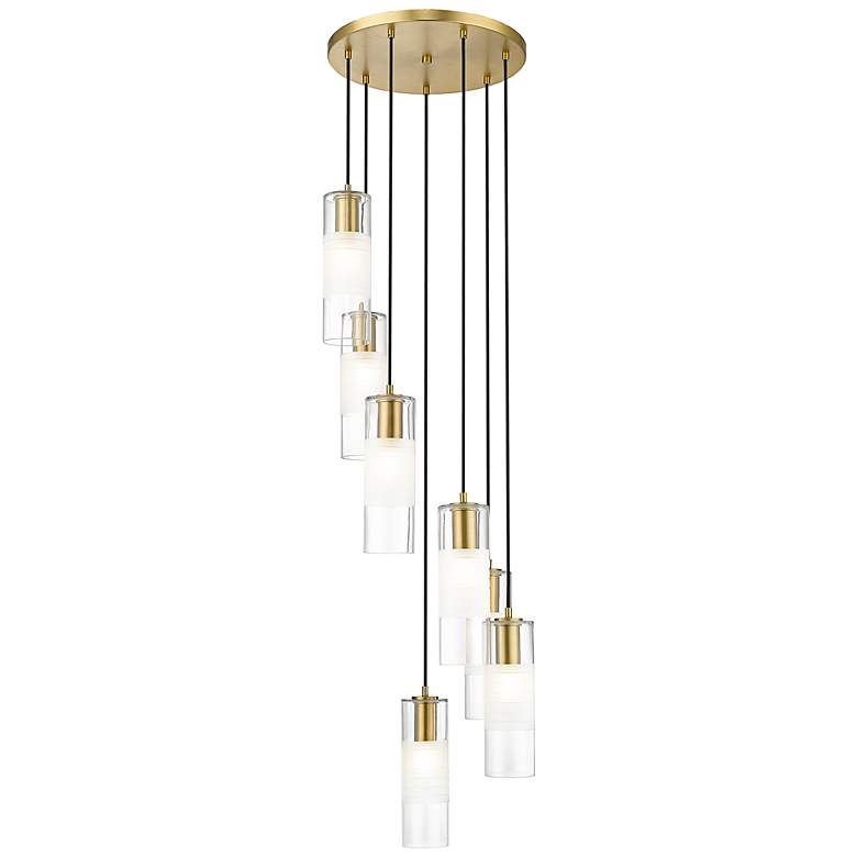 Image 2 Alton 18" Wide Modern Gold 7-Light Pendant