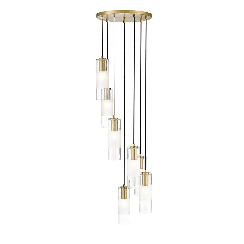 Image 5 Alton 18" Wide Modern Gold 7-Light Pendant more views