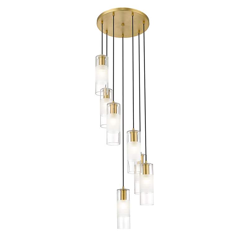 Image 6 Alton 18" Wide Modern Gold 7-Light Pendant more views