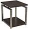Alton 26" Wide Platinum Charcoal and Metal End Table