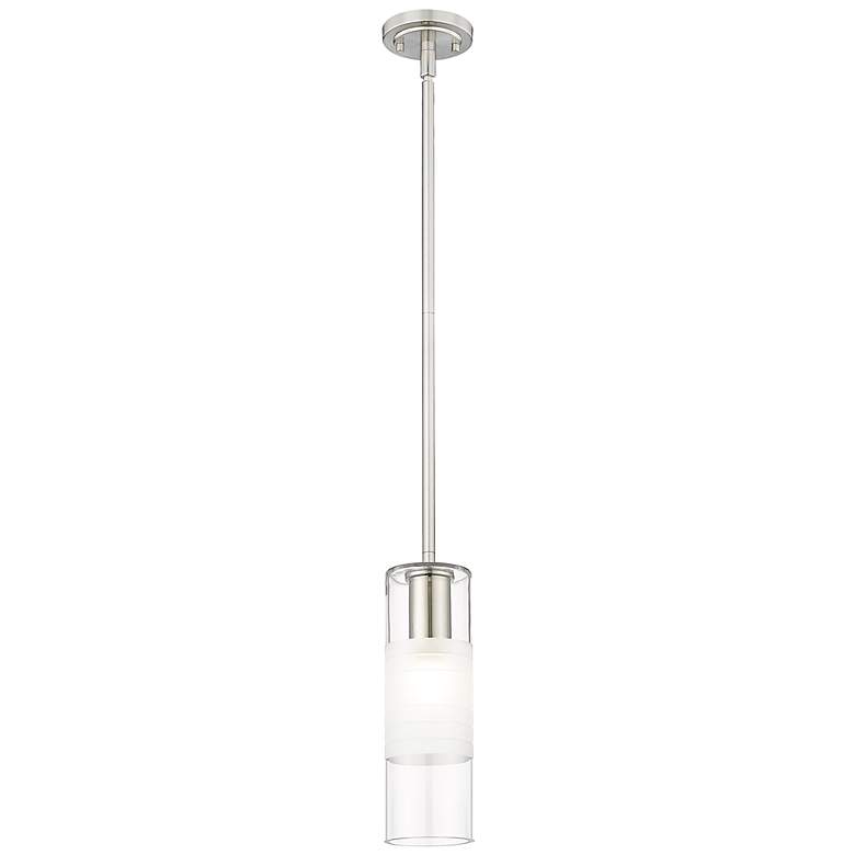 Image 7 Alton 4 3/4" Wide Brushed Nickel Cylinder Mini Pendant more views