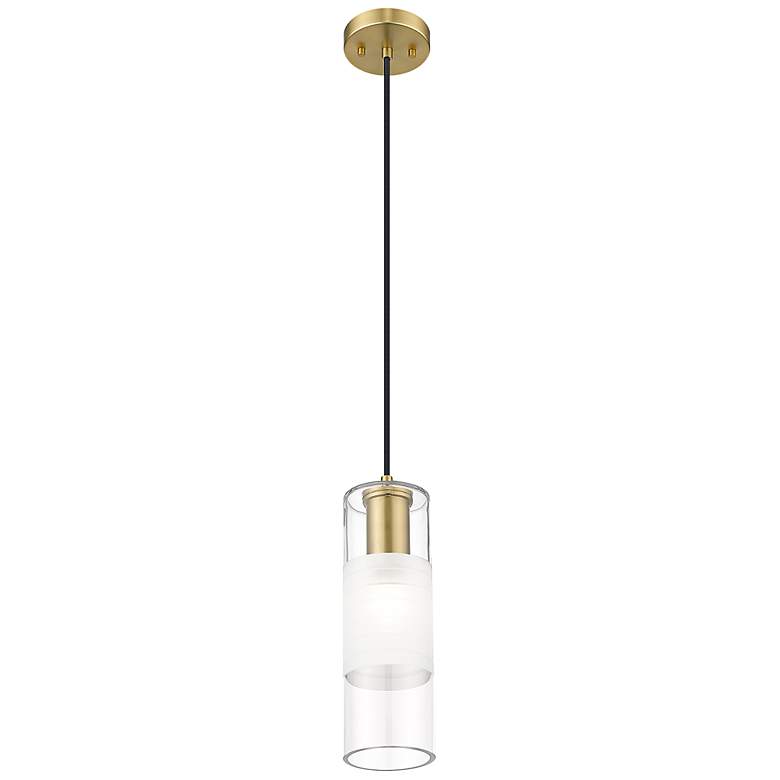 Image 5 Alton 4 3/4" Wide Modern Gold Cylinder Mini Pendant more views
