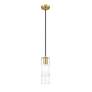 5_Alton 4 3/4" Wide Modern Gold Cylinder Mini Pendant more views