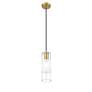 6_Alton 4 3/4" Wide Modern Gold Cylinder Mini Pendant more views