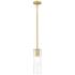 Alton 4 3/4" Wide Modern Gold Cylinder Mini Pendant