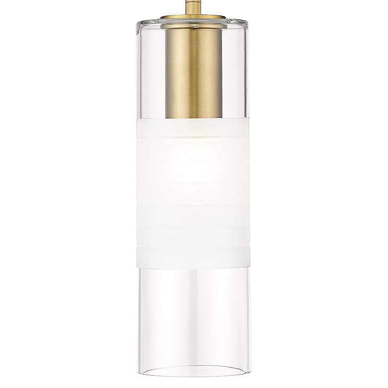 Image 4 Alton 4 3/4" Wide Modern Gold Cylinder Mini Pendant more views