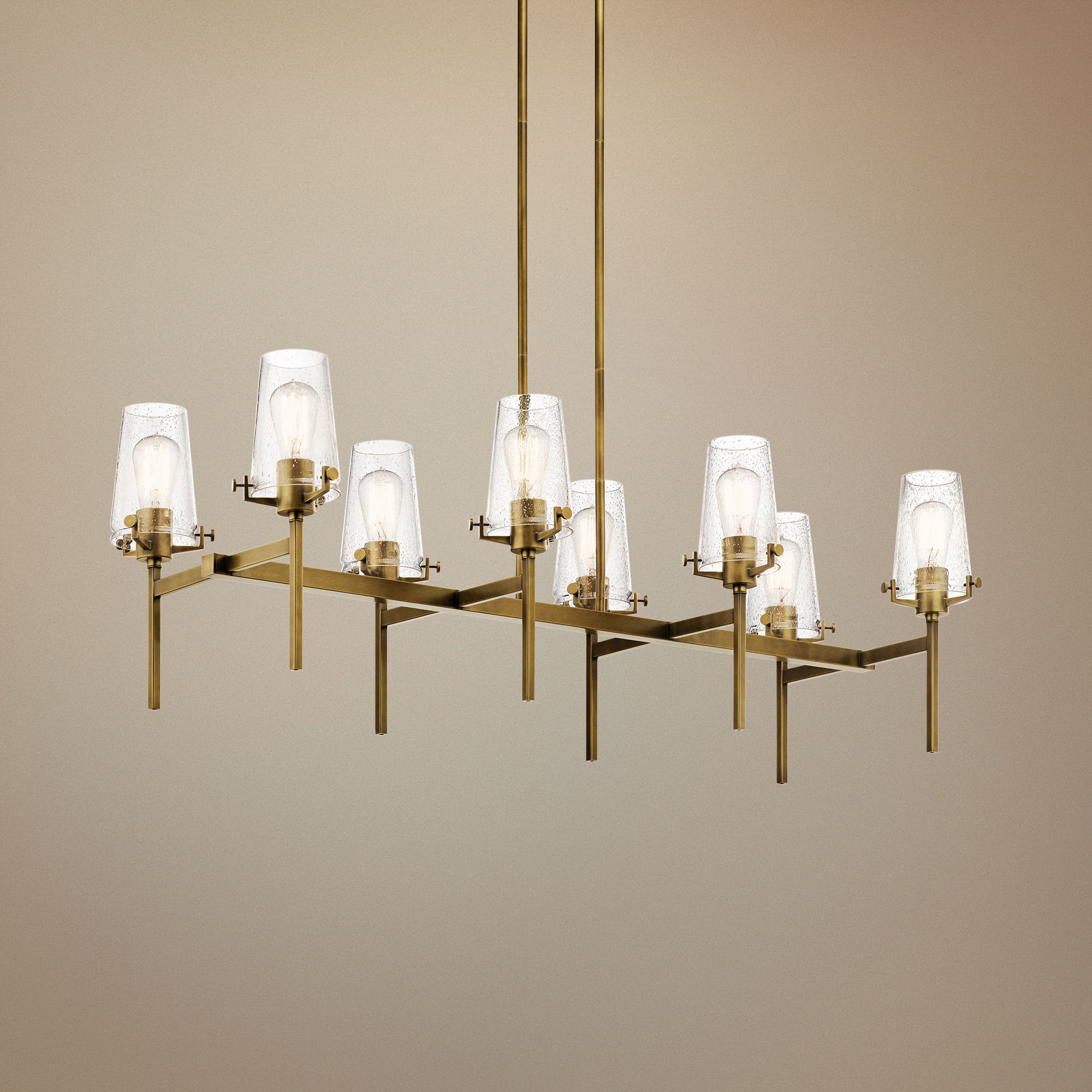 brass island chandelier