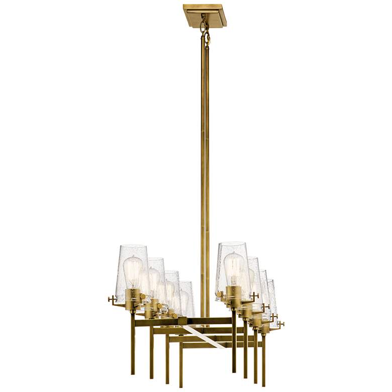 Image 3 Alton 46 inch Wide Natural Brass Kitchen Island Light Chandelier more views