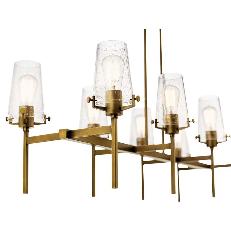 Image 4 Alton 46 inch Wide Natural Brass Kitchen Island Light Chandelier more views