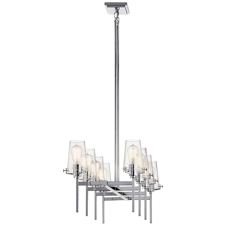 Image 3 Alton 46 inch Wide Polished Nickel Kitchen Island Light Linear Chandelier more views