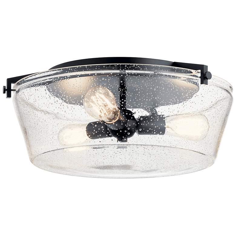 Image 1 Alton Black Flush Mount 3Lt