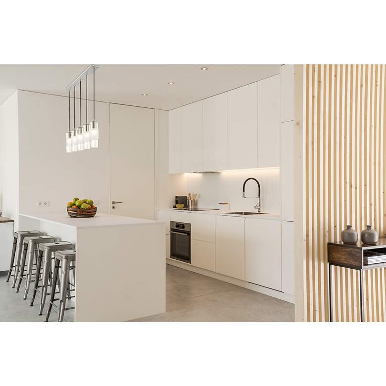 Image 2 Alton by Z-Lite Brushed Nickel 5 Light Linear Chandelier more views