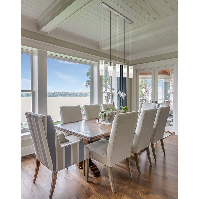 Image 3 Alton by Z-Lite Brushed Nickel 5 Light Linear Chandelier more views
