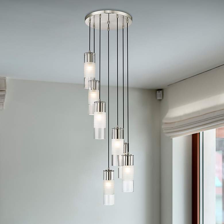 Image 1 Alton by Z-Lite Brushed Nickel 7 Light Chandelier