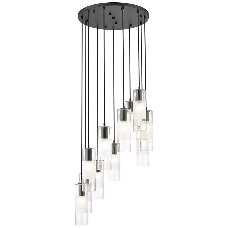 Image 1 Alton by Z-Lite Matte Black 11 Light Chandelier
