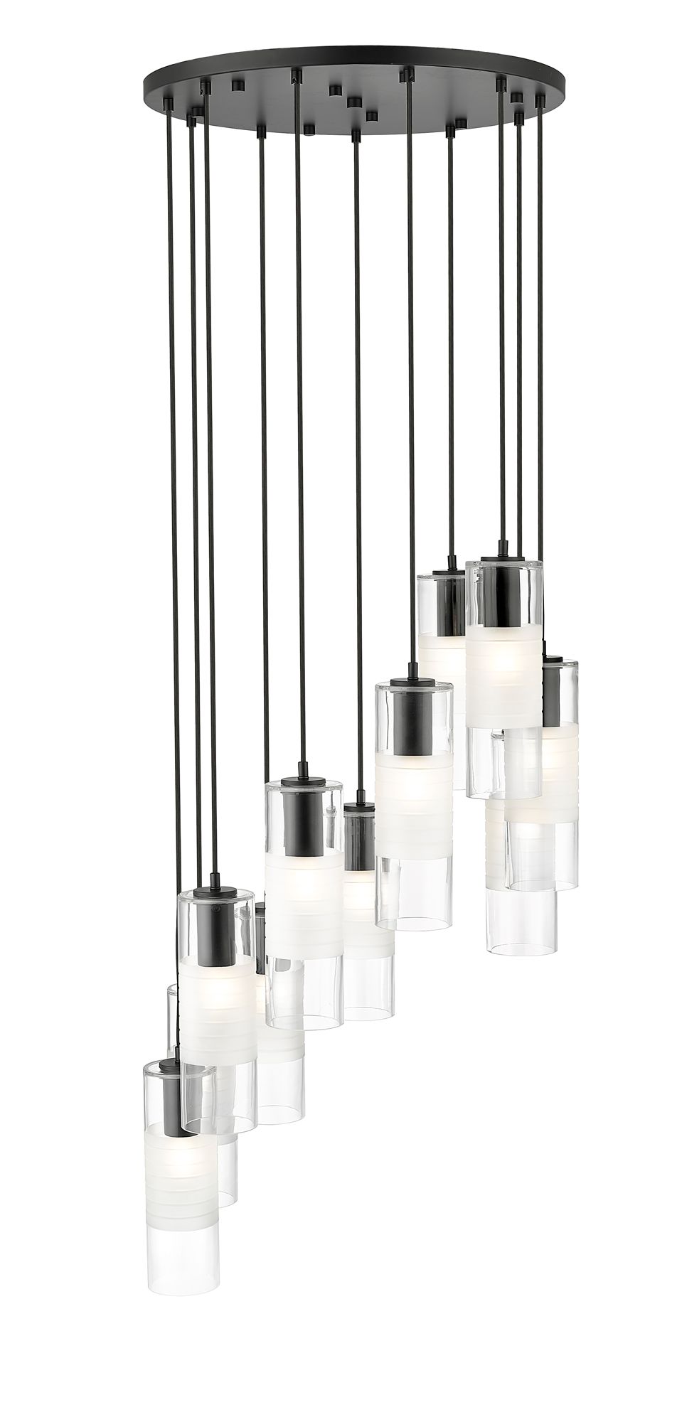 Image 4 Alton by Z-Lite Matte Black 11 Light Chandelier more views