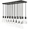 Alton by Z-Lite Matte Black 23 Light Linear Chandelier