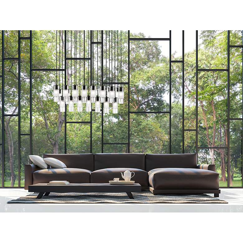 Image 3 Alton by Z-Lite Matte Black 23 Light Linear Chandelier more views