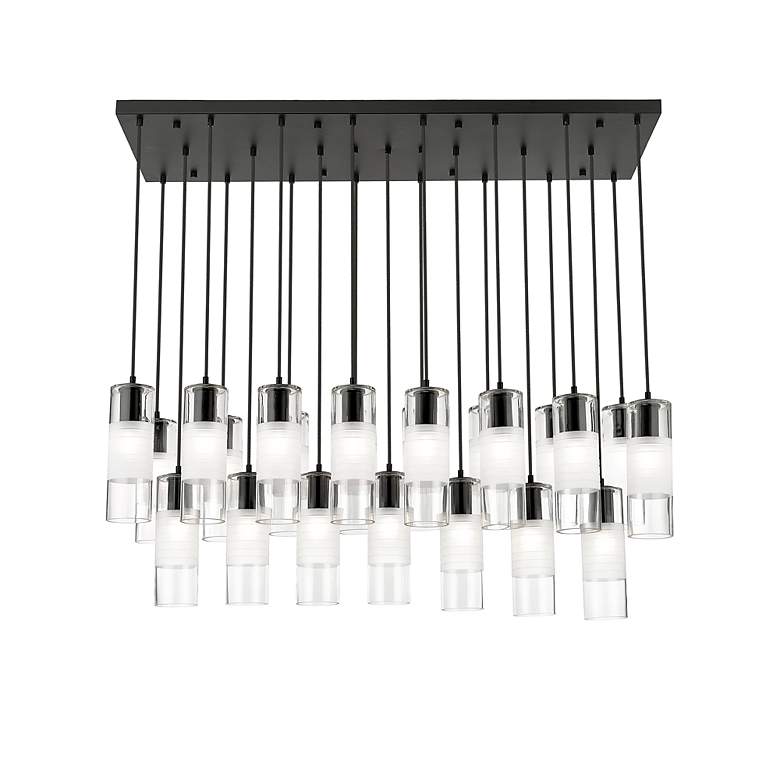 Image 5 Alton by Z-Lite Matte Black 23 Light Linear Chandelier more views