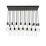 5_Alton by Z-Lite Matte Black 23 Light Linear Chandelier more views