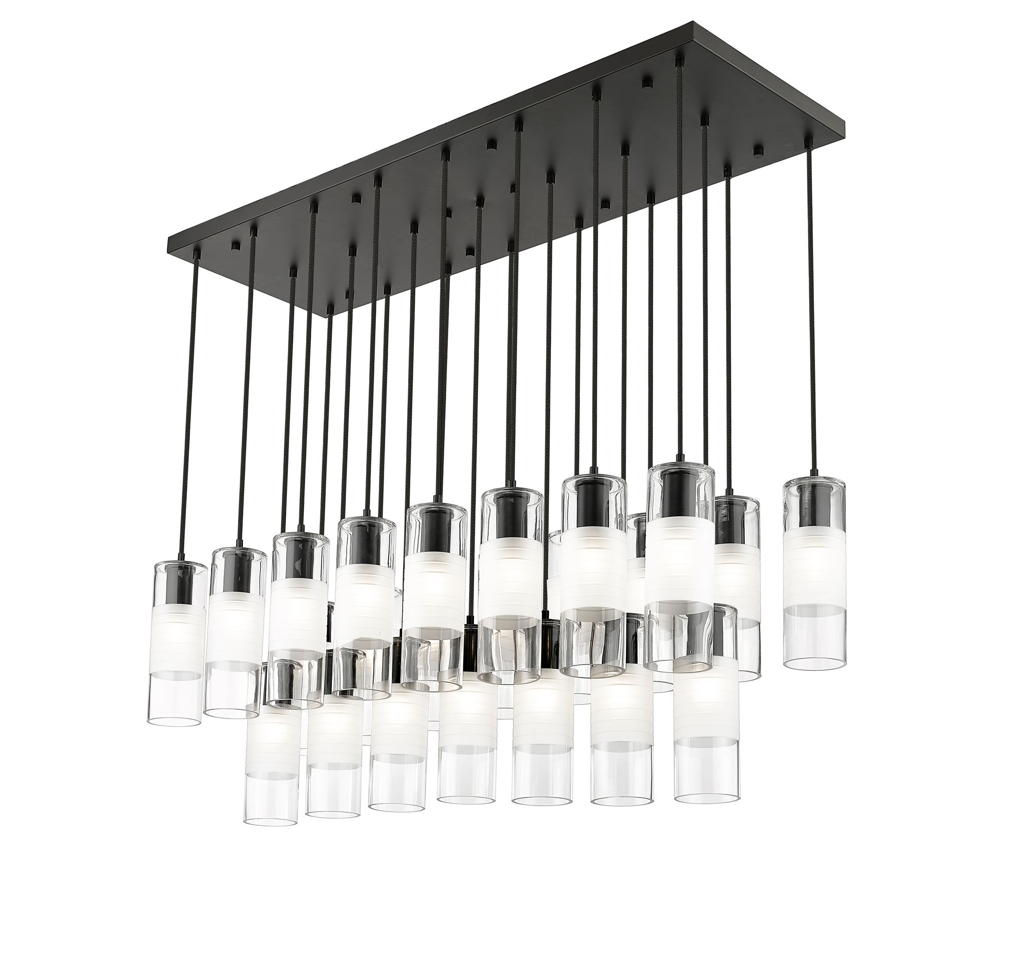 Image 6 Alton by Z-Lite Matte Black 23 Light Linear Chandelier more views