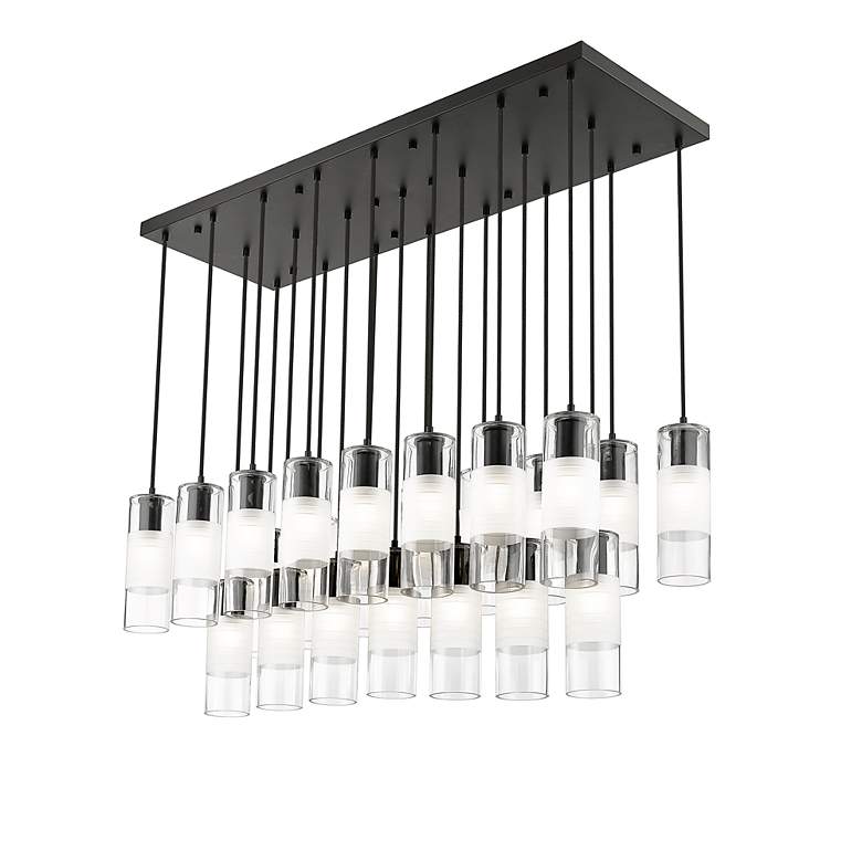 Image 6 Alton by Z-Lite Matte Black 23 Light Linear Chandelier more views