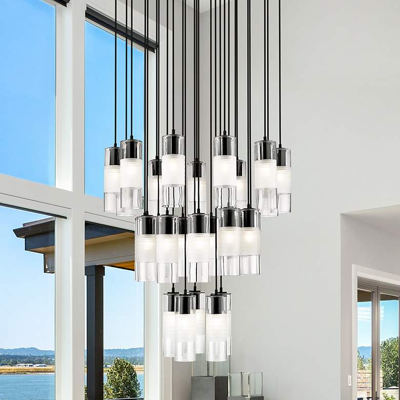 Image 1 Alton by Z-Lite Matte Black 27 Light Chandelier