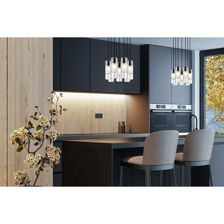 Image 3 Alton by Z-Lite Matte Black 7 Light Chandelier more views