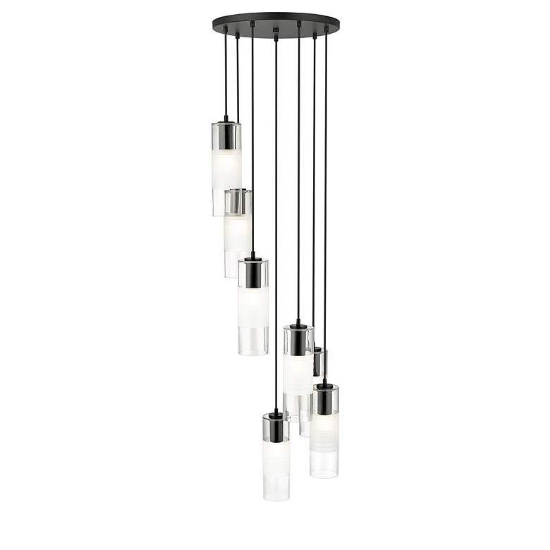 Image 5 Alton by Z-Lite Matte Black 7 Light Chandelier more views