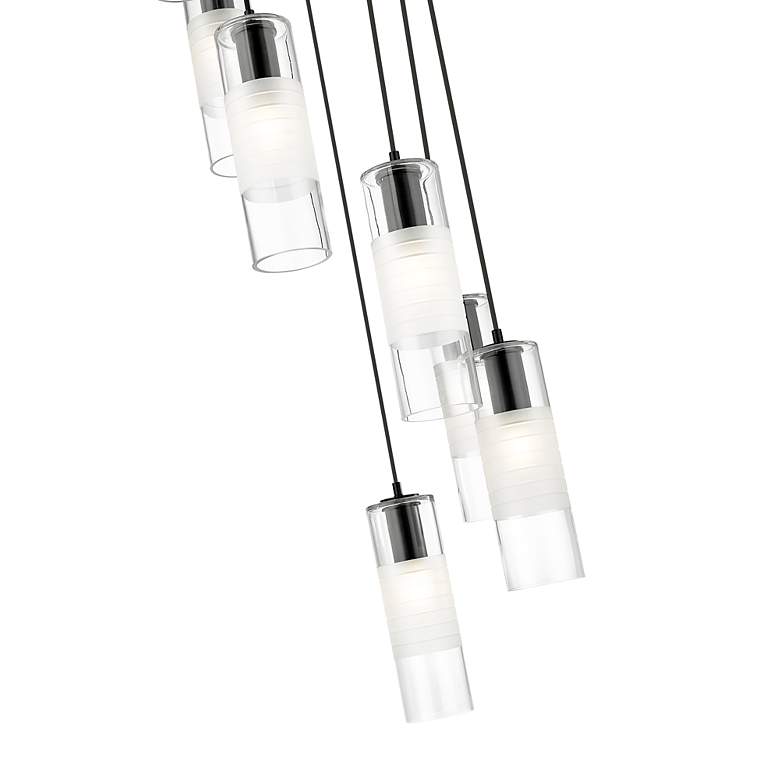 Image 7 Alton by Z-Lite Matte Black 7 Light Chandelier more views