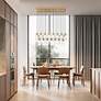 Thumbnail4 of Alton by Z-Lite Modern Gold 17 Light Linear Chandelier more views