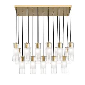 Image5 of Alton by Z-Lite Modern Gold 17 Light Linear Chandelier more views