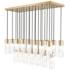 Alton by Z-Lite Modern Gold 23 Light Linear Chandelier