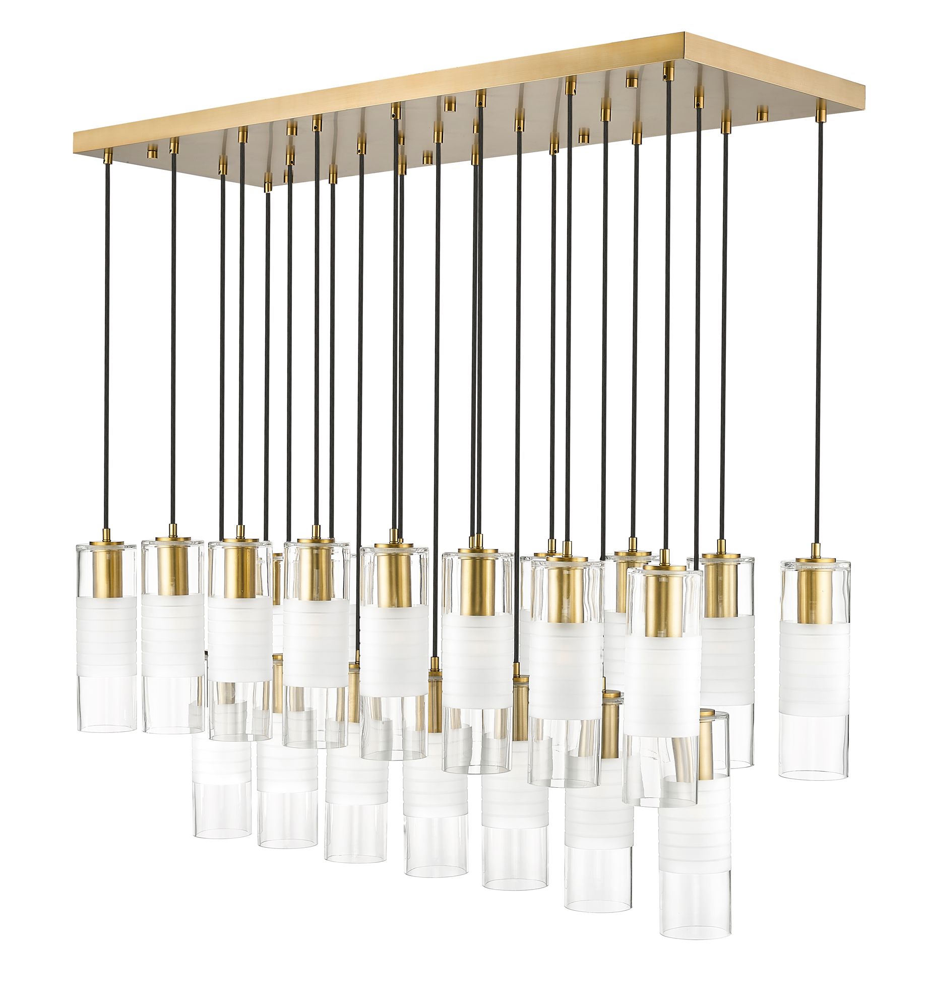 Alton by Z-Lite Modern Gold 23 Light Linear Chandelier