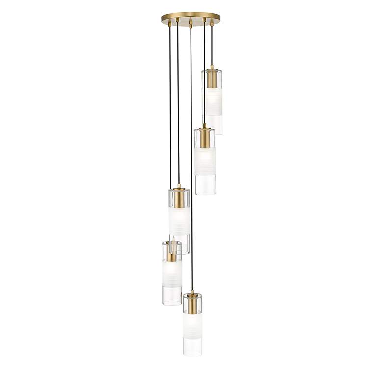 Image 4 Alton by Z-Lite Modern Gold 5 Light Chandelier more views